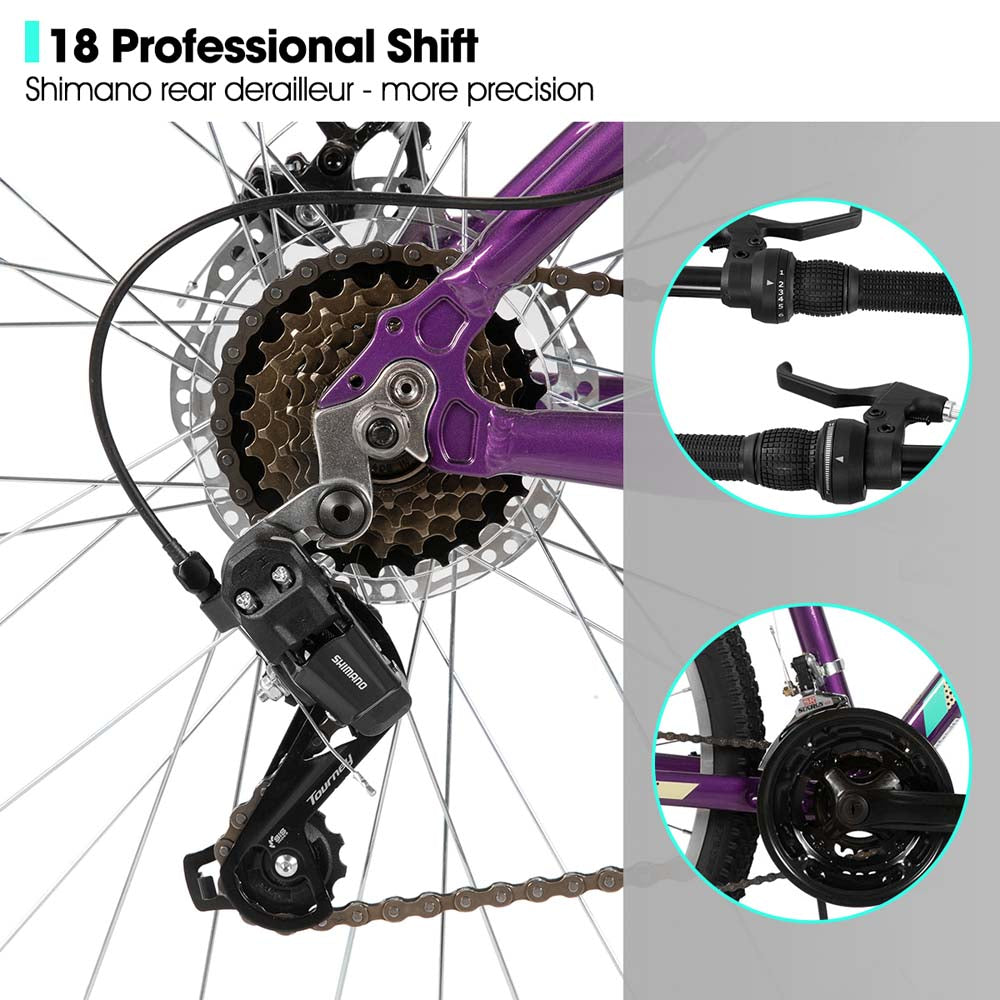 HILAND Gamille 2.0 | 26 Inch Mountain Bike for Women Girl Aluminum Frame MTB