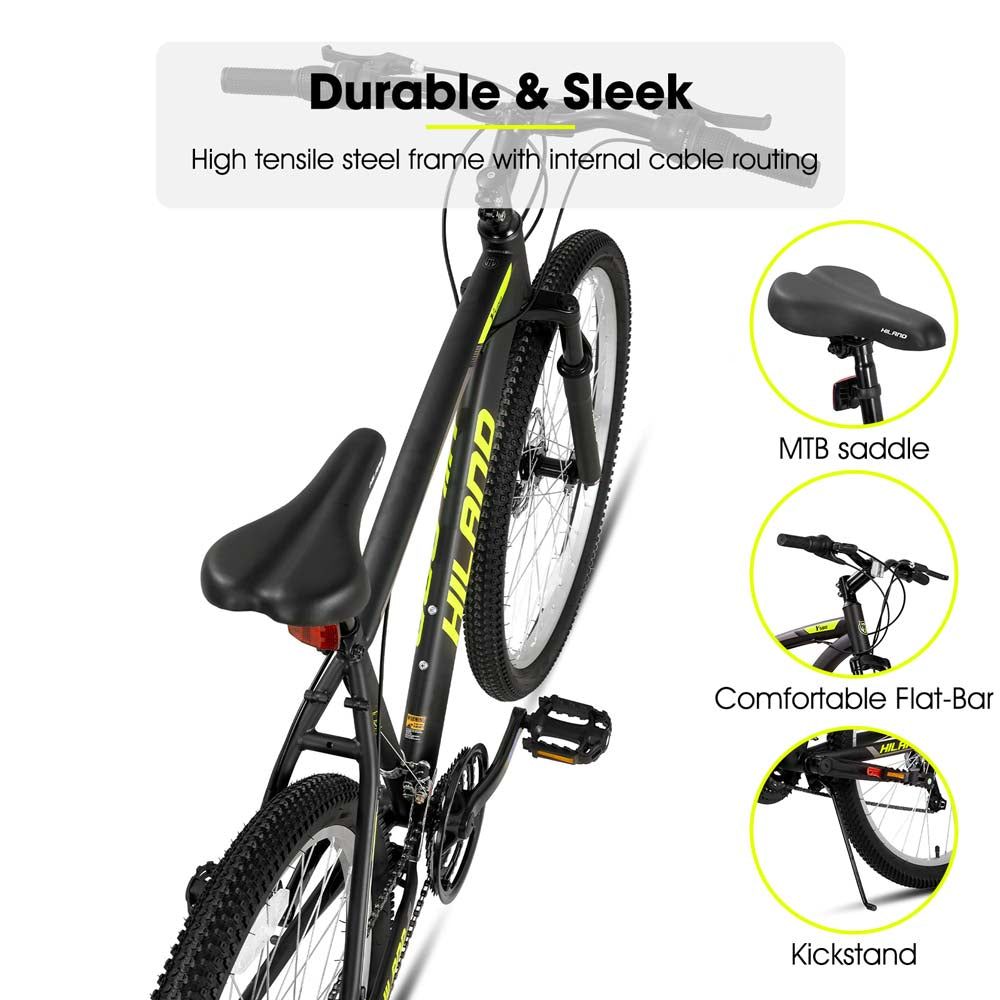 HILAND Ridge |26 Inch Mountain Bike 18 Speed Mountain Bicycle with Dual Disc Brake