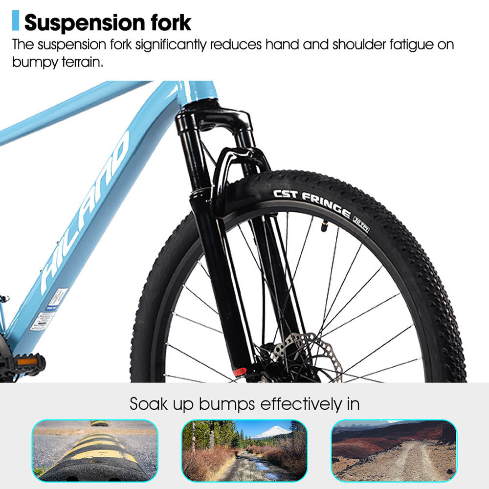 HILAND ZEAL 26 Inch Mens and Womens Mountain Bike 21 Speed Mountain Bicycle