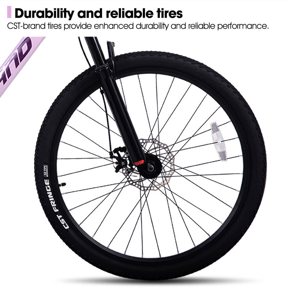 HILAND ZEAL 26 Inch Mens and Womens Mountain Bike 21 Speed Mountain Bicycle