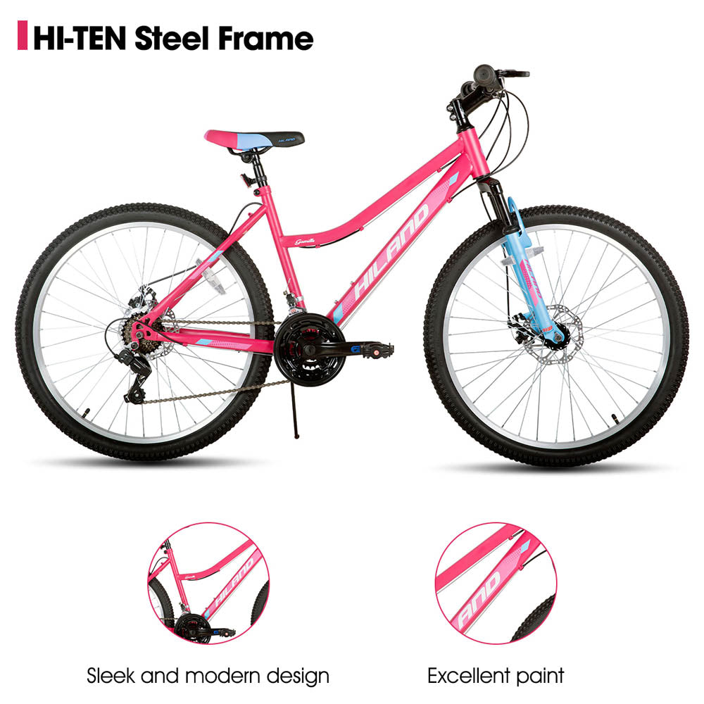 Hiland Gamille 3.0 | 26 Inch Mountain Bike with Step-Through Frame