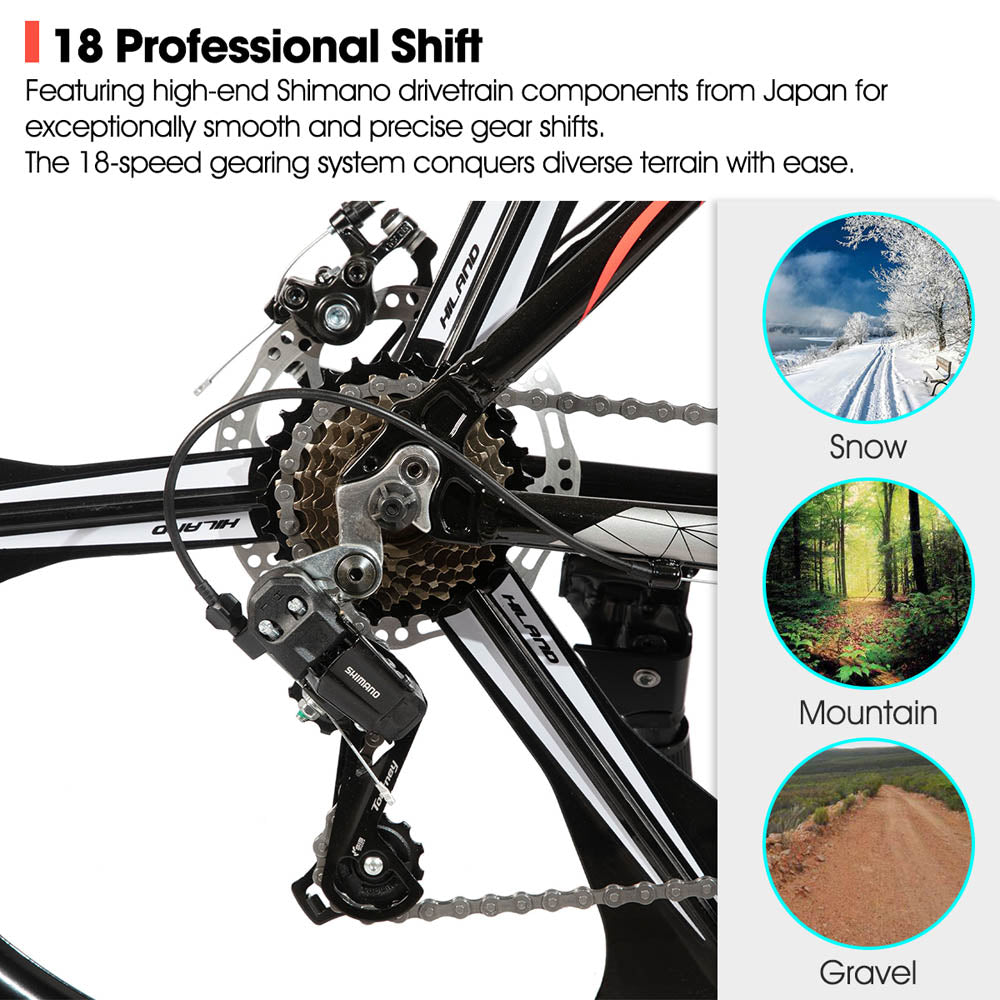 HILAND H200+  26 Inch Mountain Bike | Aluminum Frame+Disc Brake