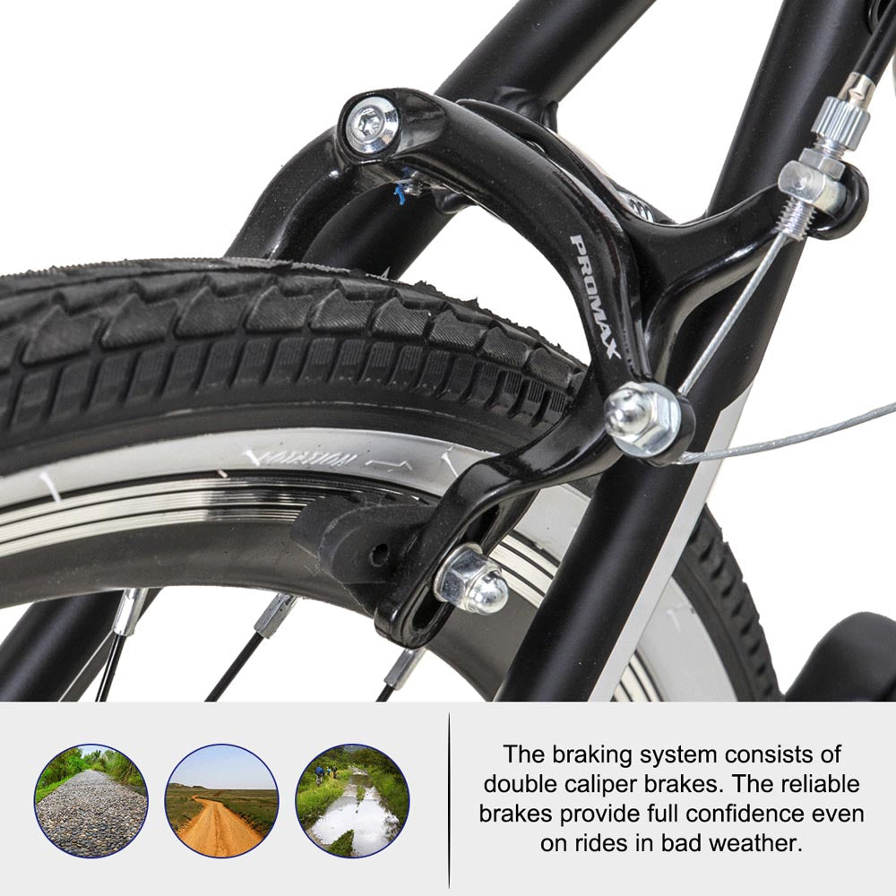 Hiland Flow 700C Wheels Hybrid Bike for Mens and Womens Urban Commuter Bike