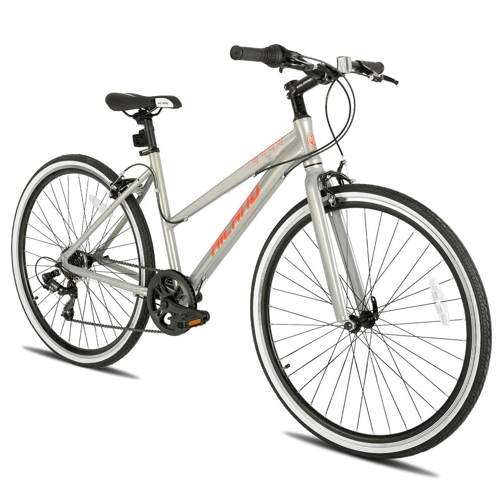 Hiland Flow 700C Wheels Hybrid Bike for Mens and Womens Urban Commuter Bike