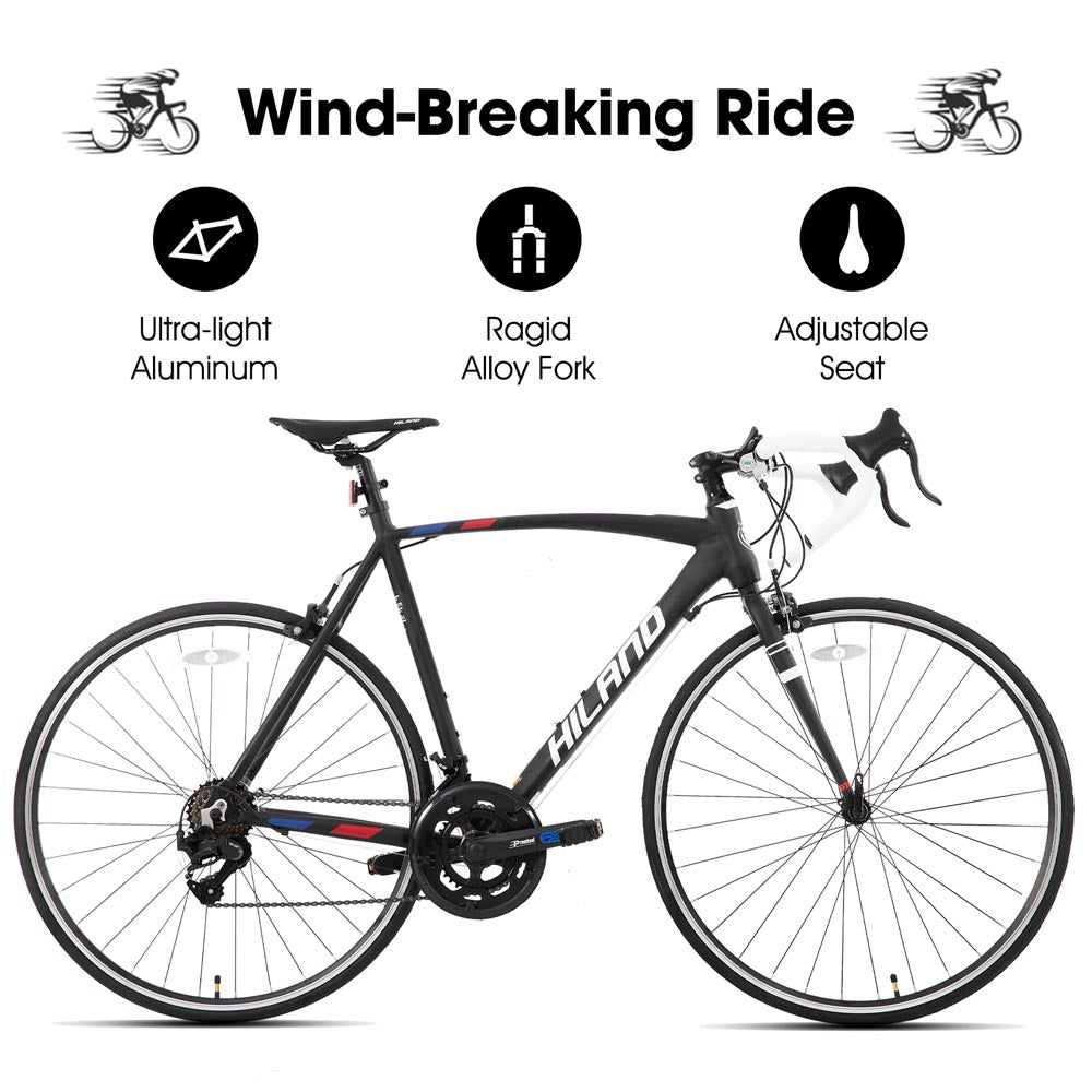 HILAND Alliance 1.0 | 700C Road Bike, 14 Speeds Sport Bike, Light Weight Aluminum Frame