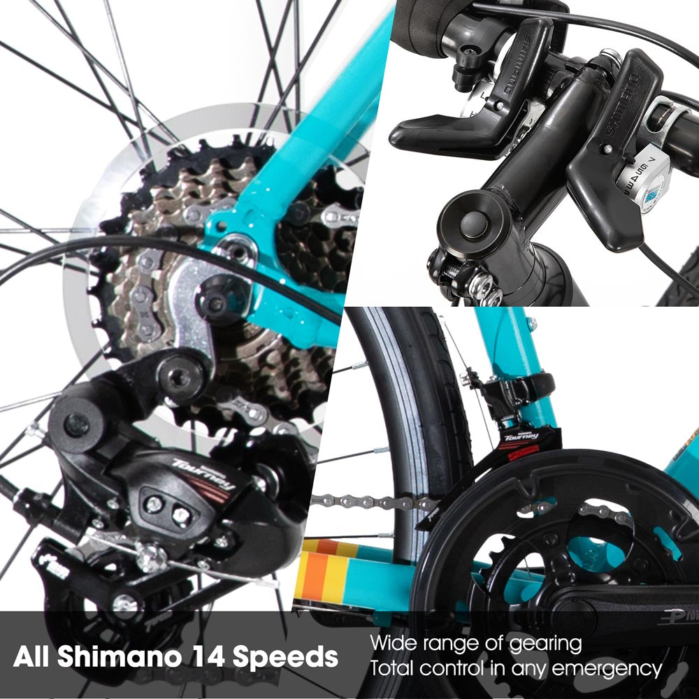 HILAND Daring | 700c Road Bike 14 Speed Aluminum Frame Racing Bike