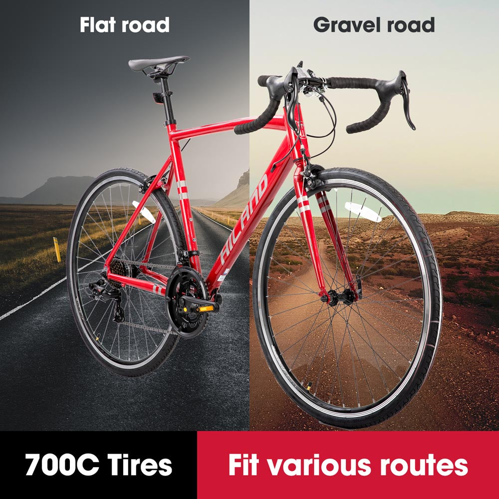 HILAND Daring | 700c Road Bike 14 Speed Aluminum Frame Racing Bike