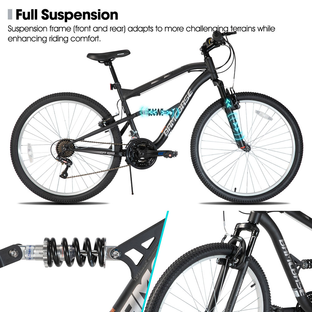 HILAND Boulder | 26 Inch Full Suspension Mountain Bike